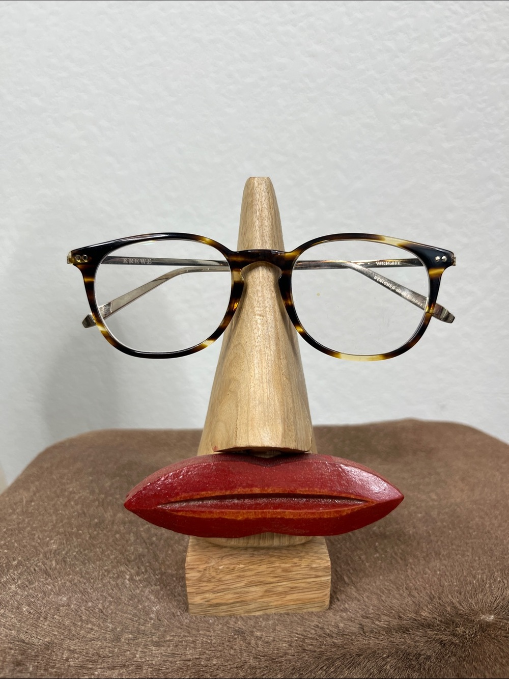 KREWE Wright Optical Frames Eyeglasses Tortoise Shell Gold Brushed Arms Unisex